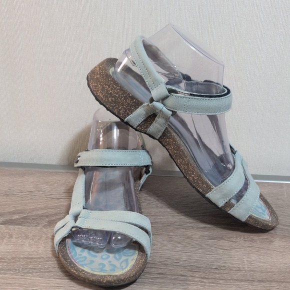 Teva Blue Sandals Outdoor Comfort Adjustable - Picture 1 of 8